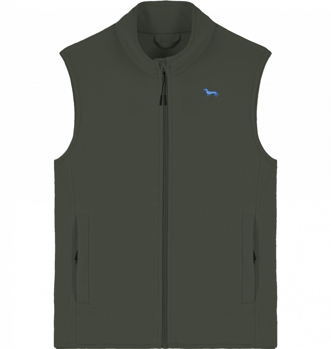 Fleeceweste Organic - Dackel blau