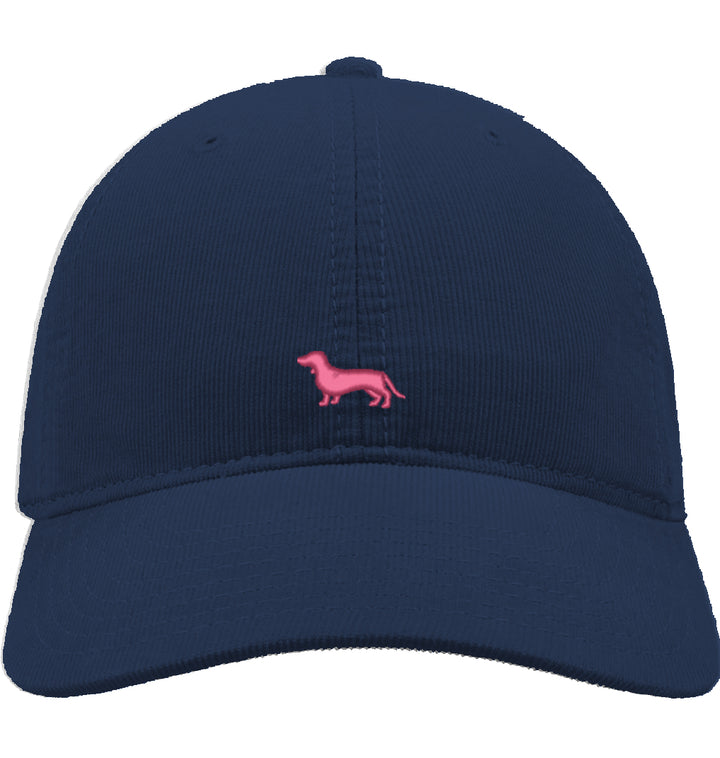 Cord Cap - Dackel pink