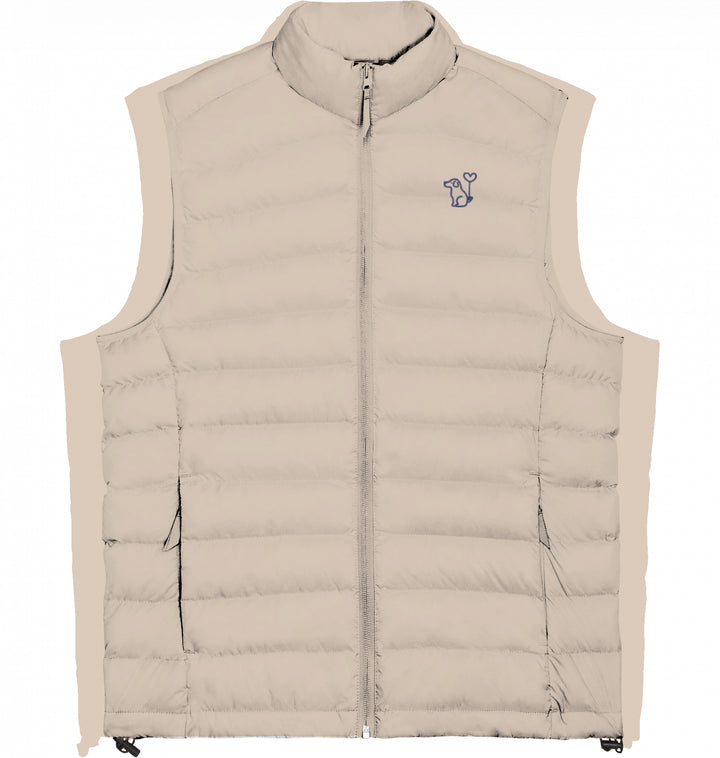 Art Dog Blue - Damen Daunenweste Organic