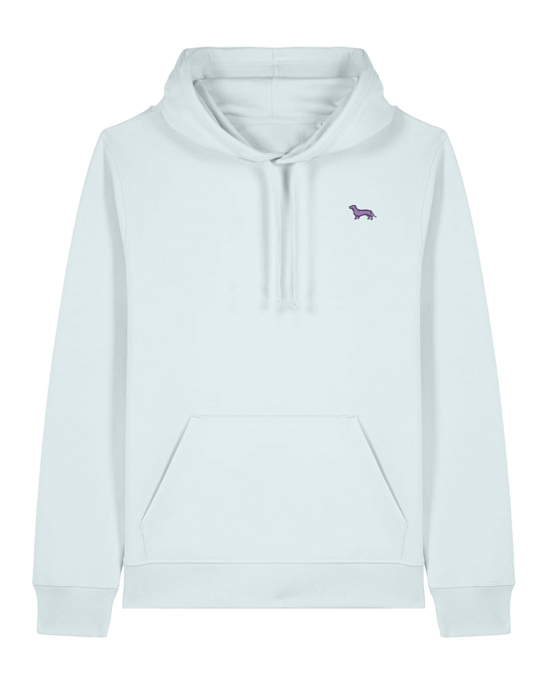 Hoodie Damen Organic Dackel lila