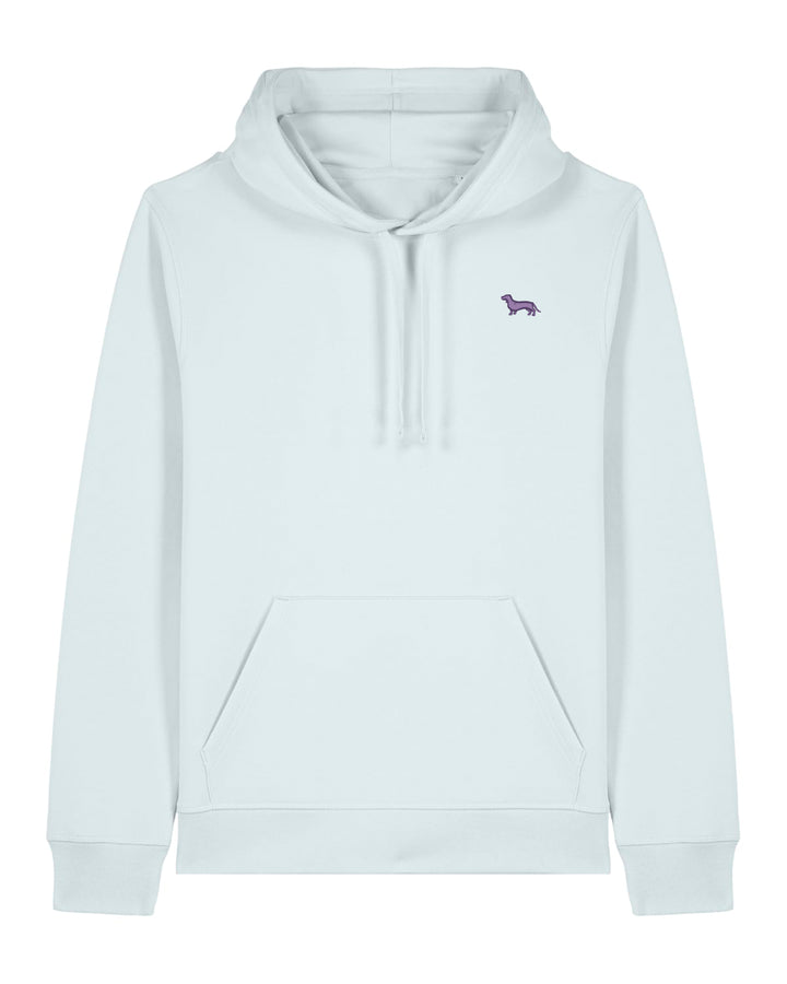 Hoodie Damen Organic Dackel lila