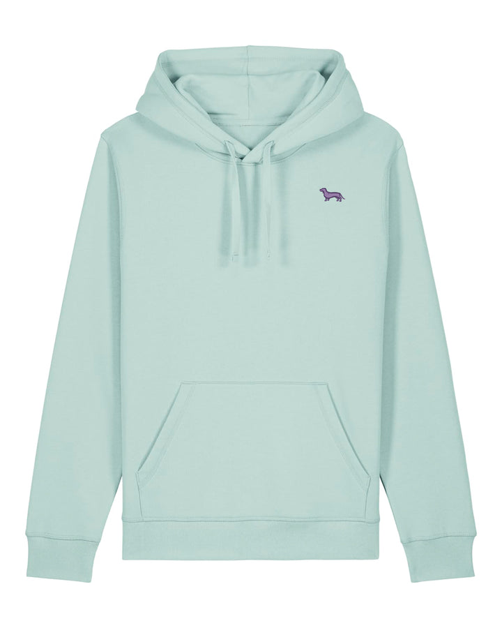 Hoodie Damen Organic Dackel lila