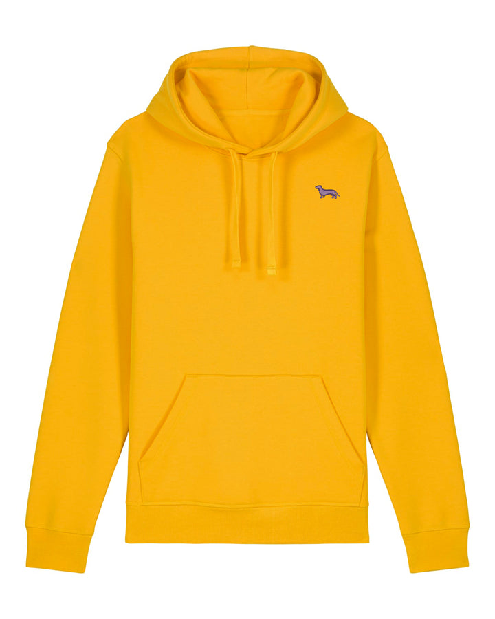 Hoodie Damen Organic Dackel lila