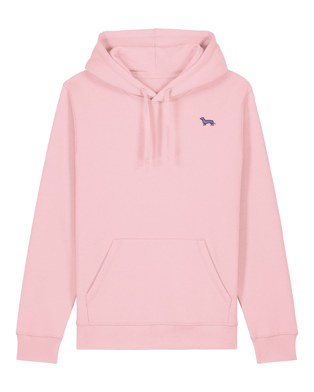 Hoodie Damen Organic Dackel lila
