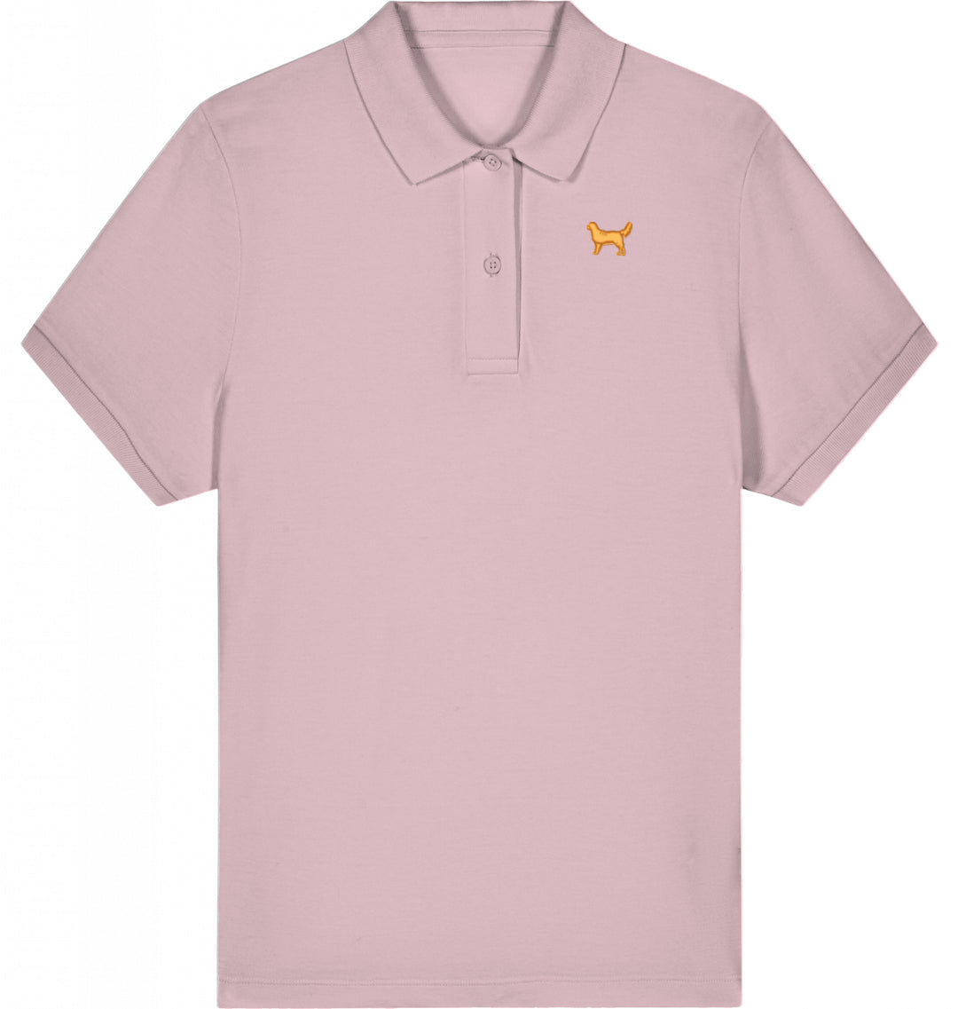 Polo Shirt Damen Organic Golden Retriever gold