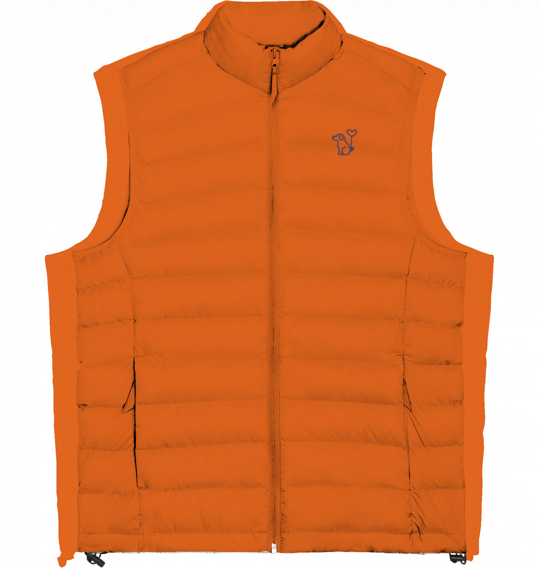 Art Dog Blue - Damen Daunenweste Organic