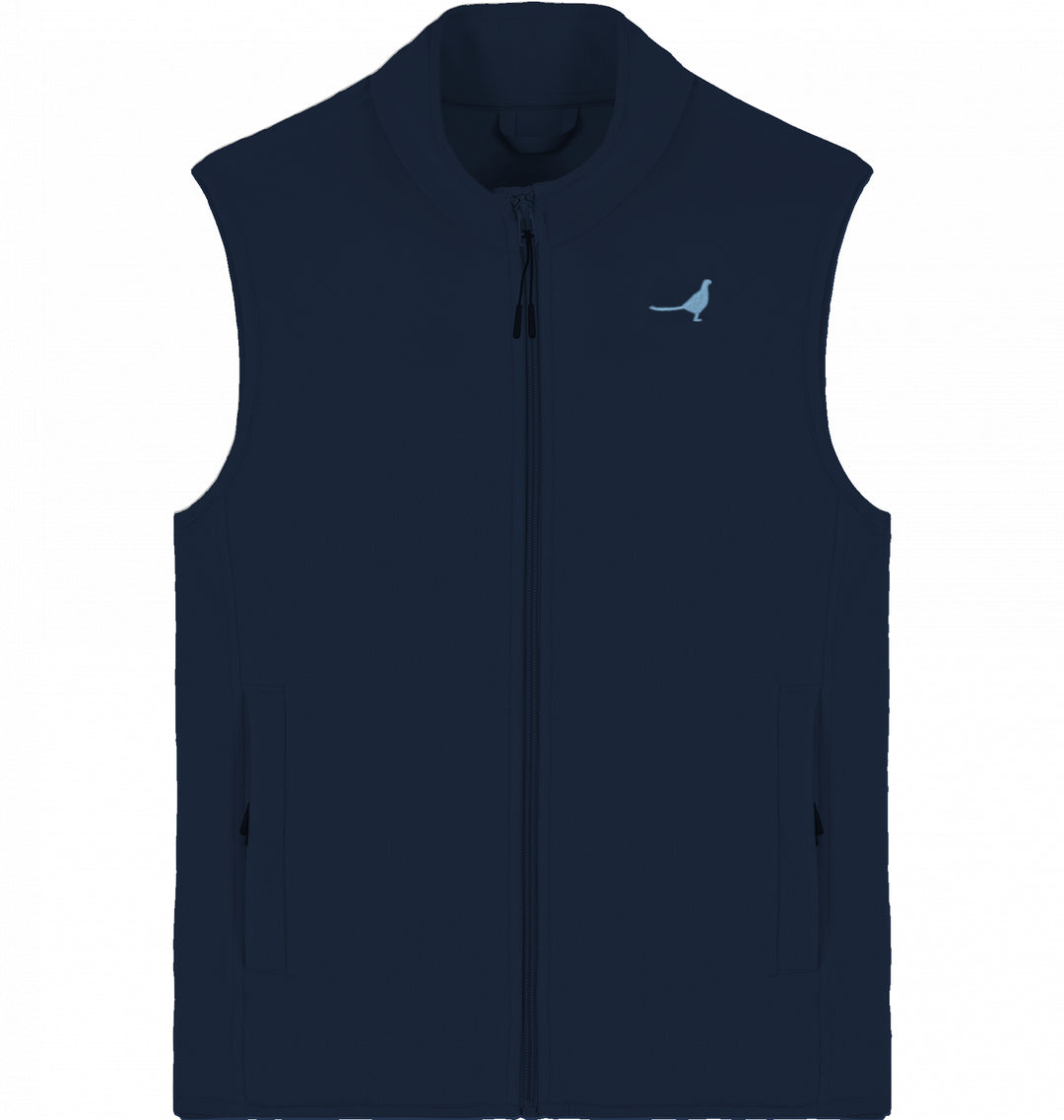 Fleeceweste Organic - Fasan blau