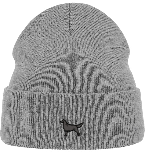 Beanie Organic - Flat Coated Retriever schwarz