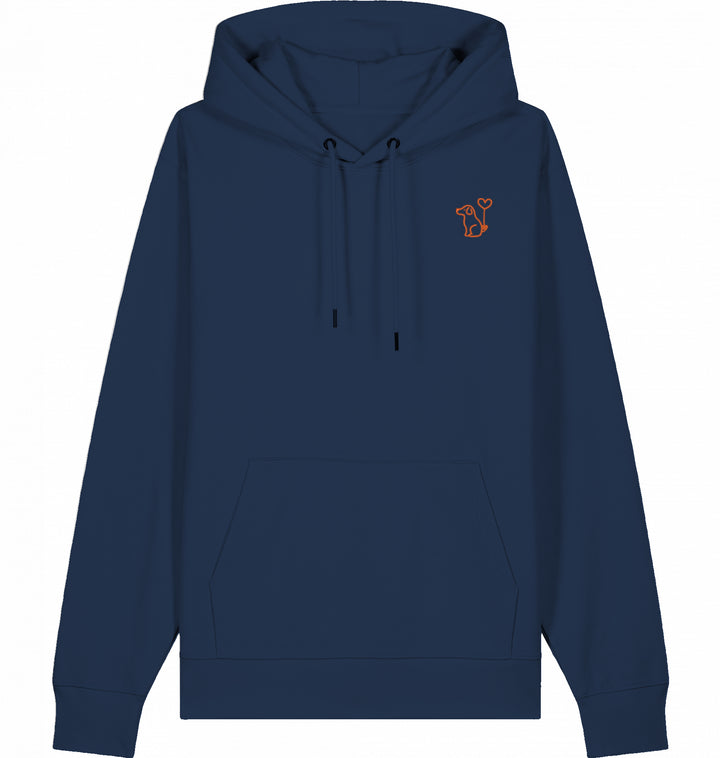 Art Dog Orange - Organic Hoodie