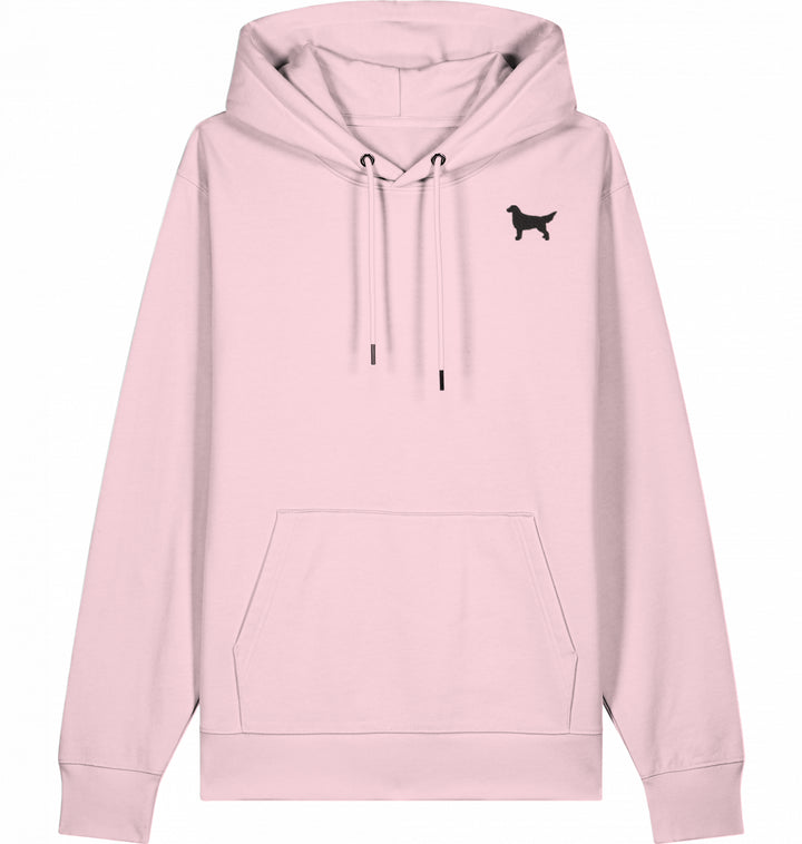 Flat Love orange - Organic Hoodie