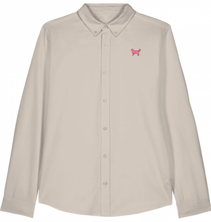 Oxford Hemd Herren - Golden Retriever pink