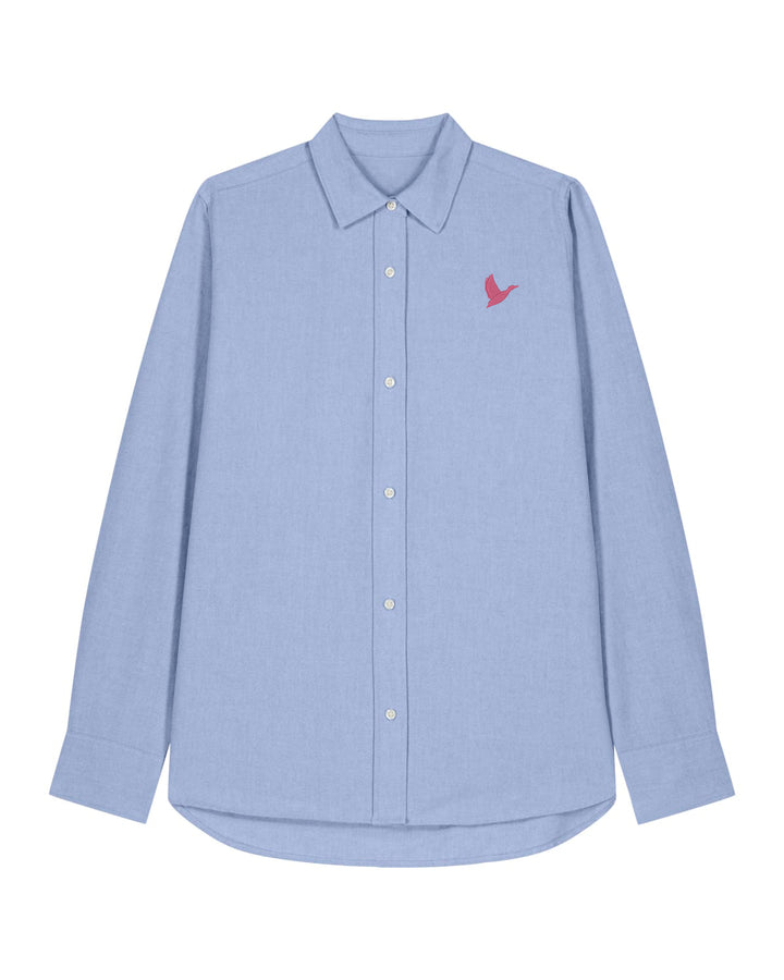 Oxford Bluse Damen - Ente pink