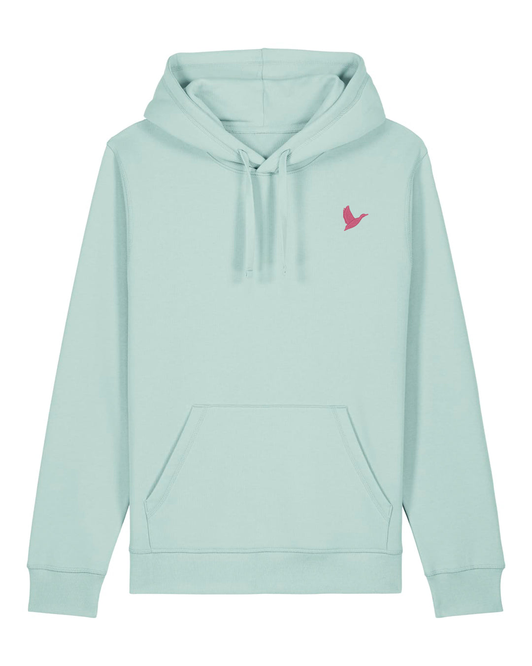 Hoodie Damen Organic Ente pink