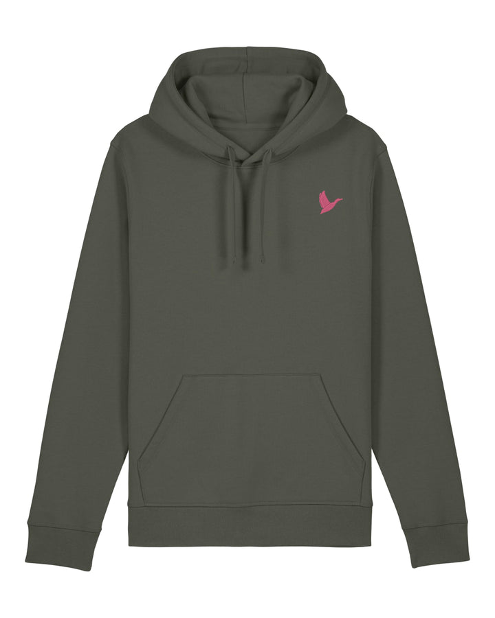 Hoodie Damen Organic Ente pink