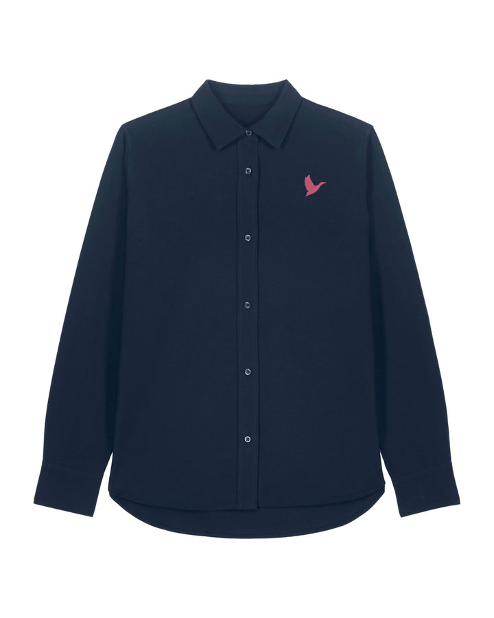 Oxford Bluse Damen - Ente pink