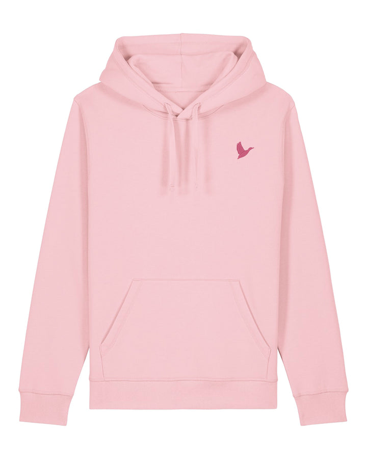 Hoodie Damen Organic Ente pink