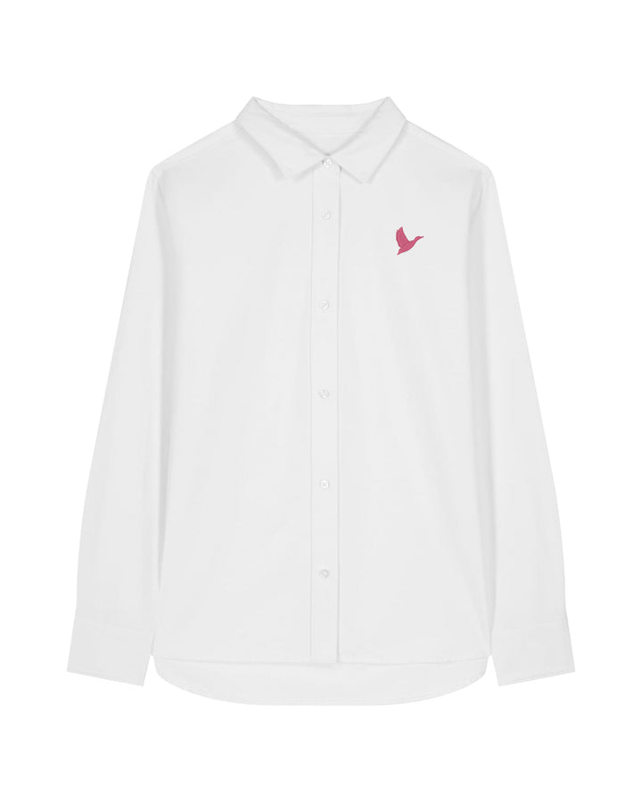 Oxford Bluse Damen - Ente pink