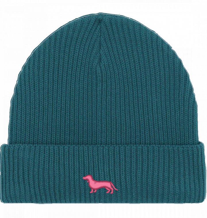 Fisherman Beanie organic - Dackel pink