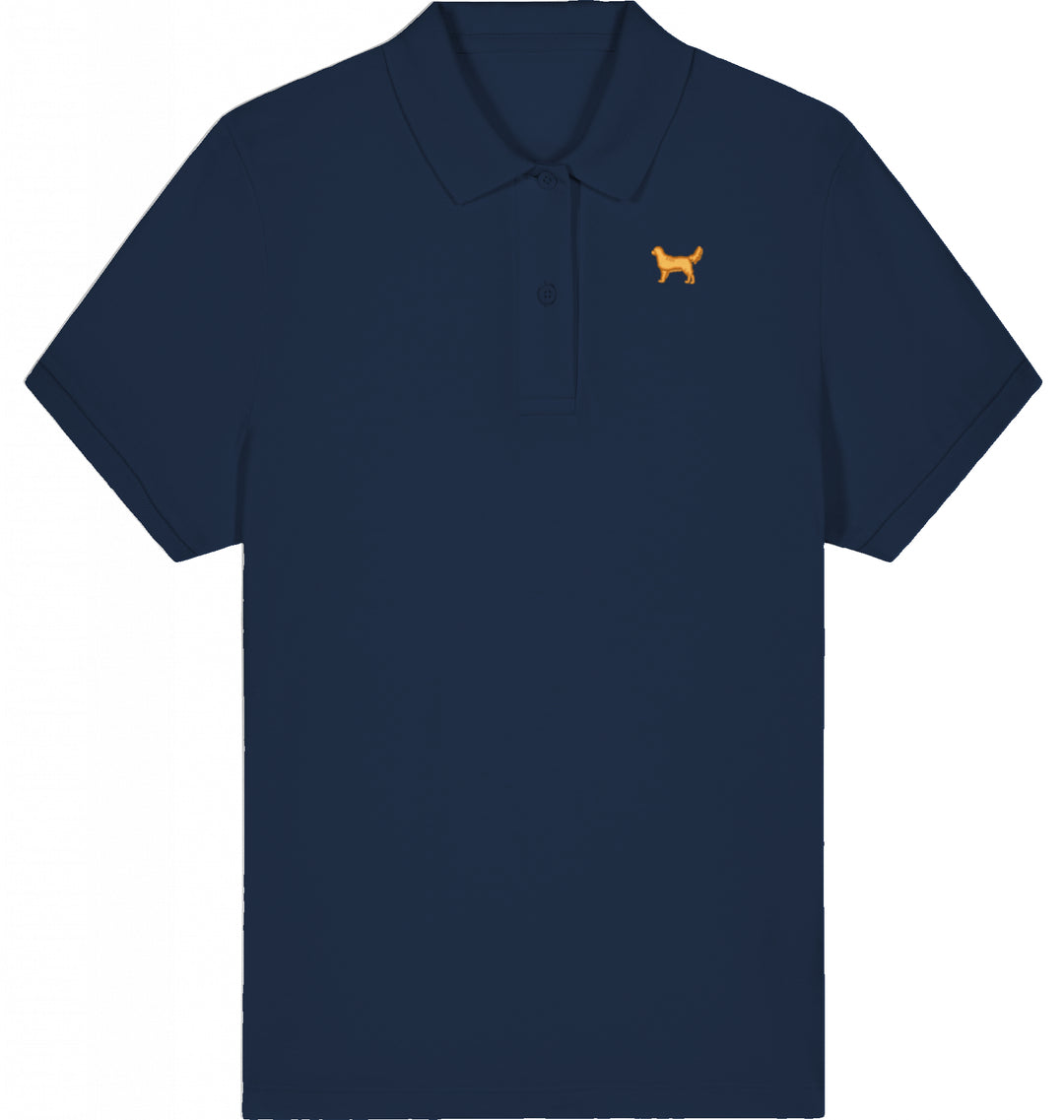 Polo Shirt Damen Organic Golden Retriever gold