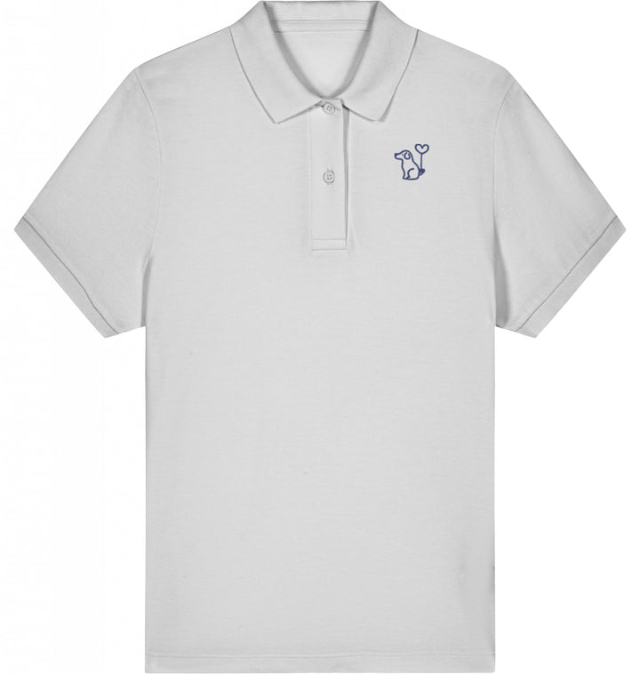 Art Dog Blue - Organic Polo Shirt Ladies Style