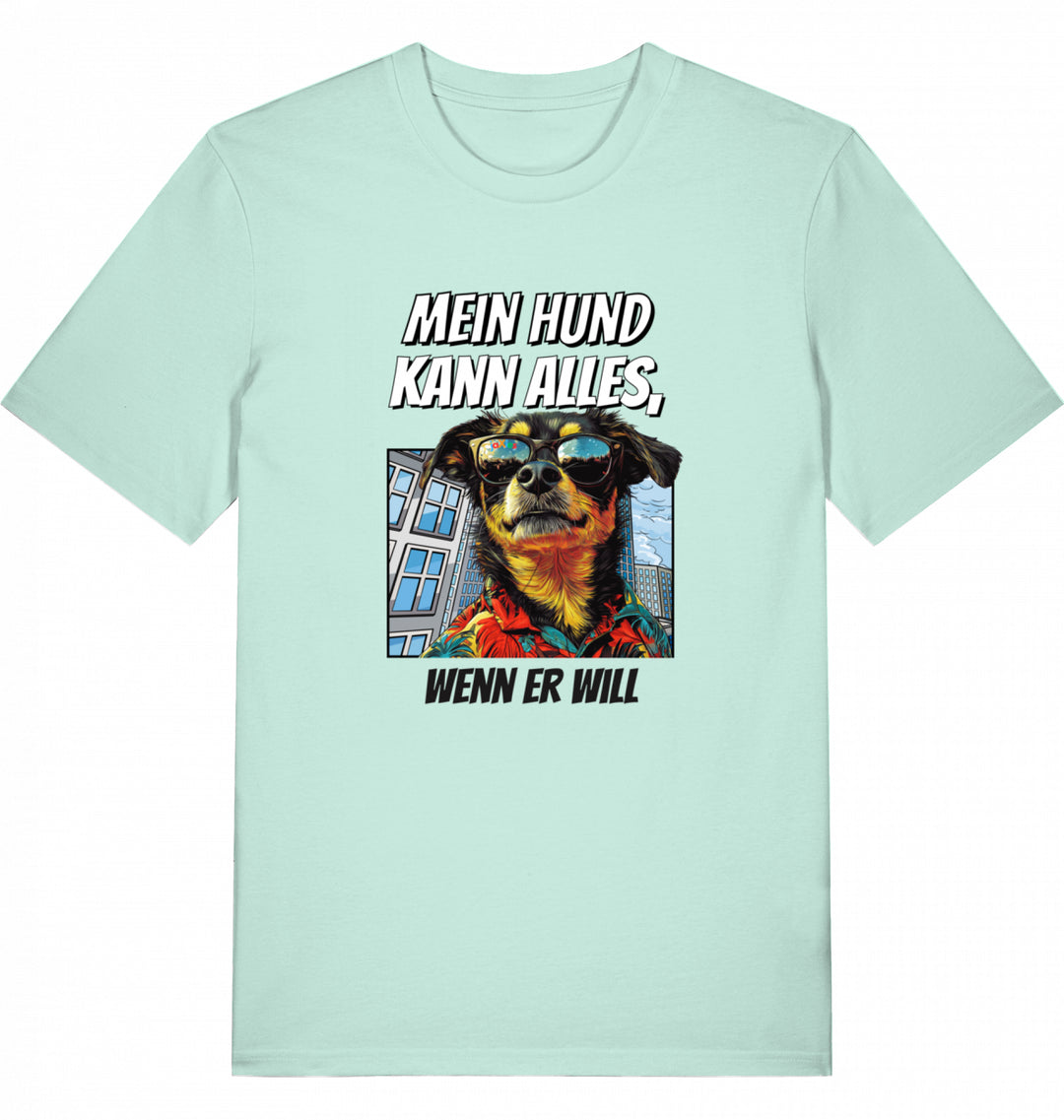 Mein Hund kann alles NY - Organic T-Shirt frontprint