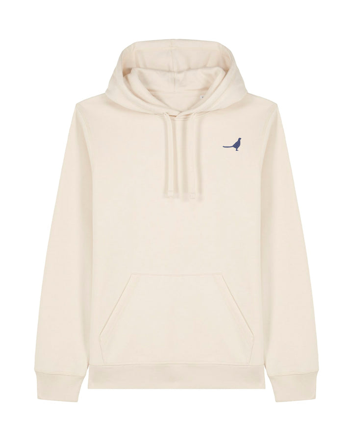 Hoodie Damen Organic Fasan blau