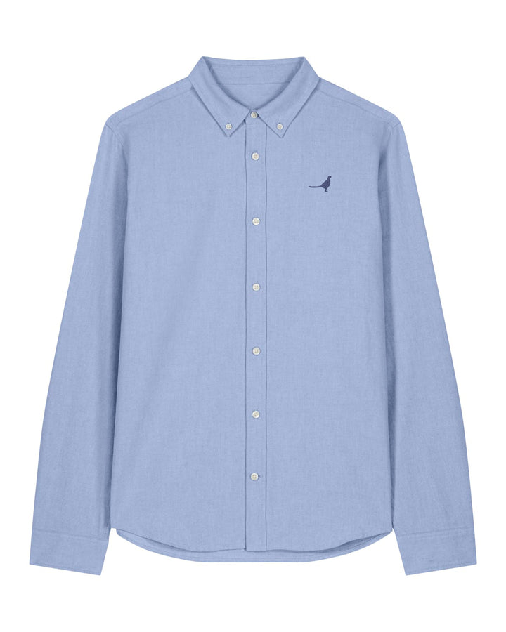 Oxford Hemd Herren - Fasan blau
