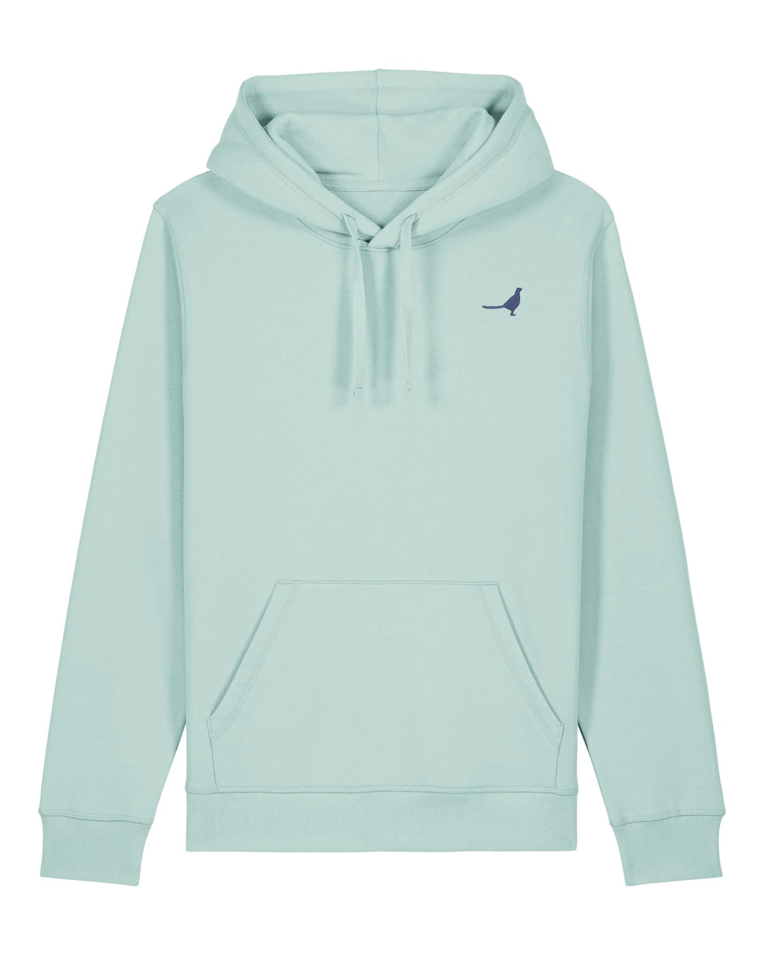 Hoodie Damen Organic Fasan blau