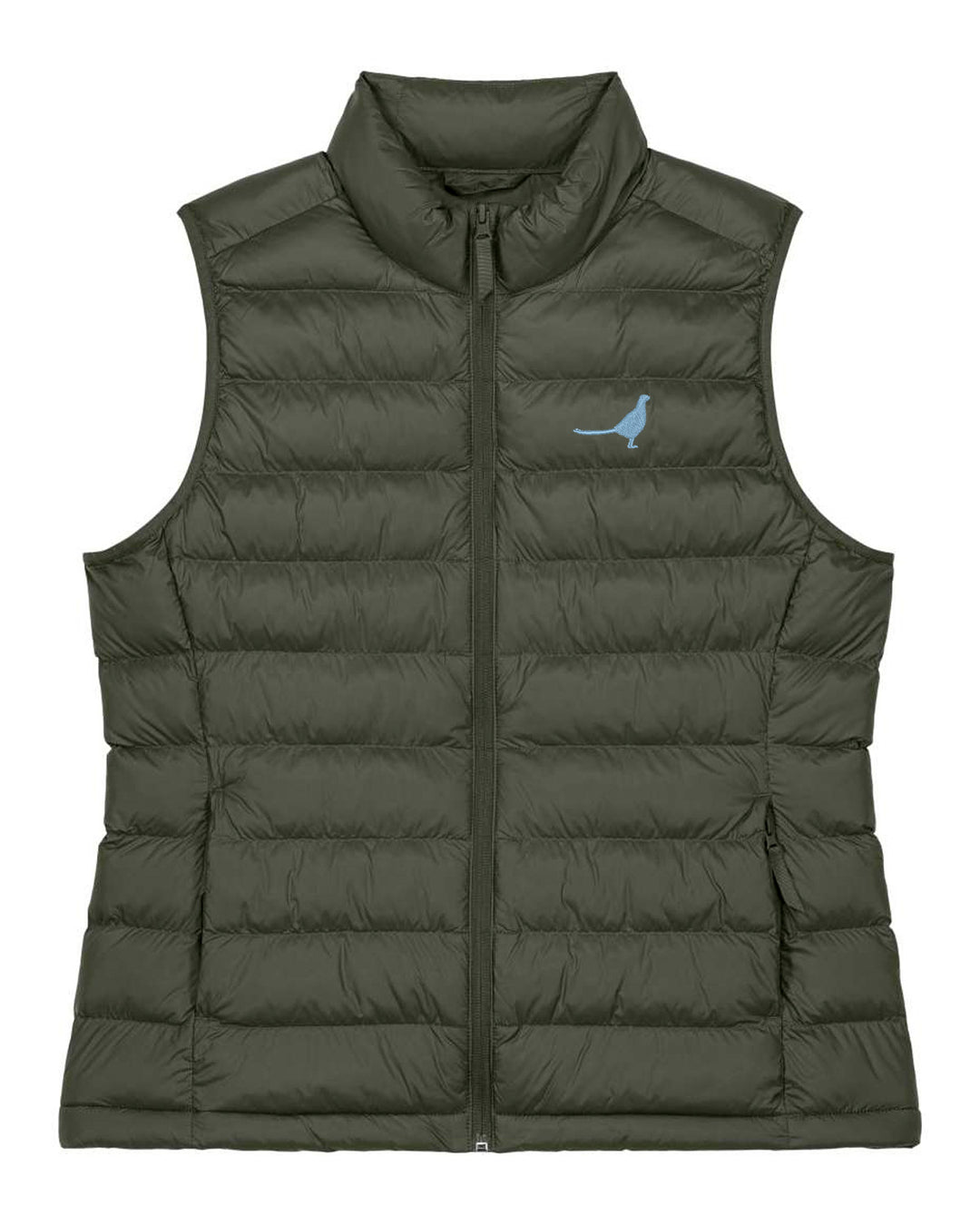 Daunenweste Damen - Fasan blau