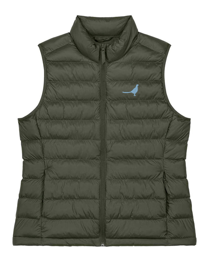 Daunenweste Damen - Fasan blau
