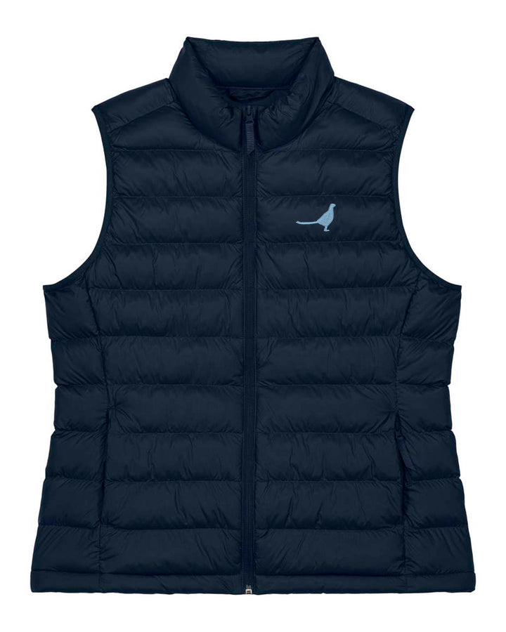 Daunenweste Damen - Fasan blau
