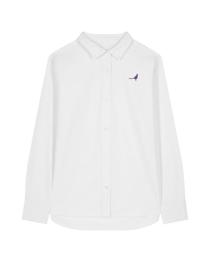Oxford Bluse Damen - Fasan lila
