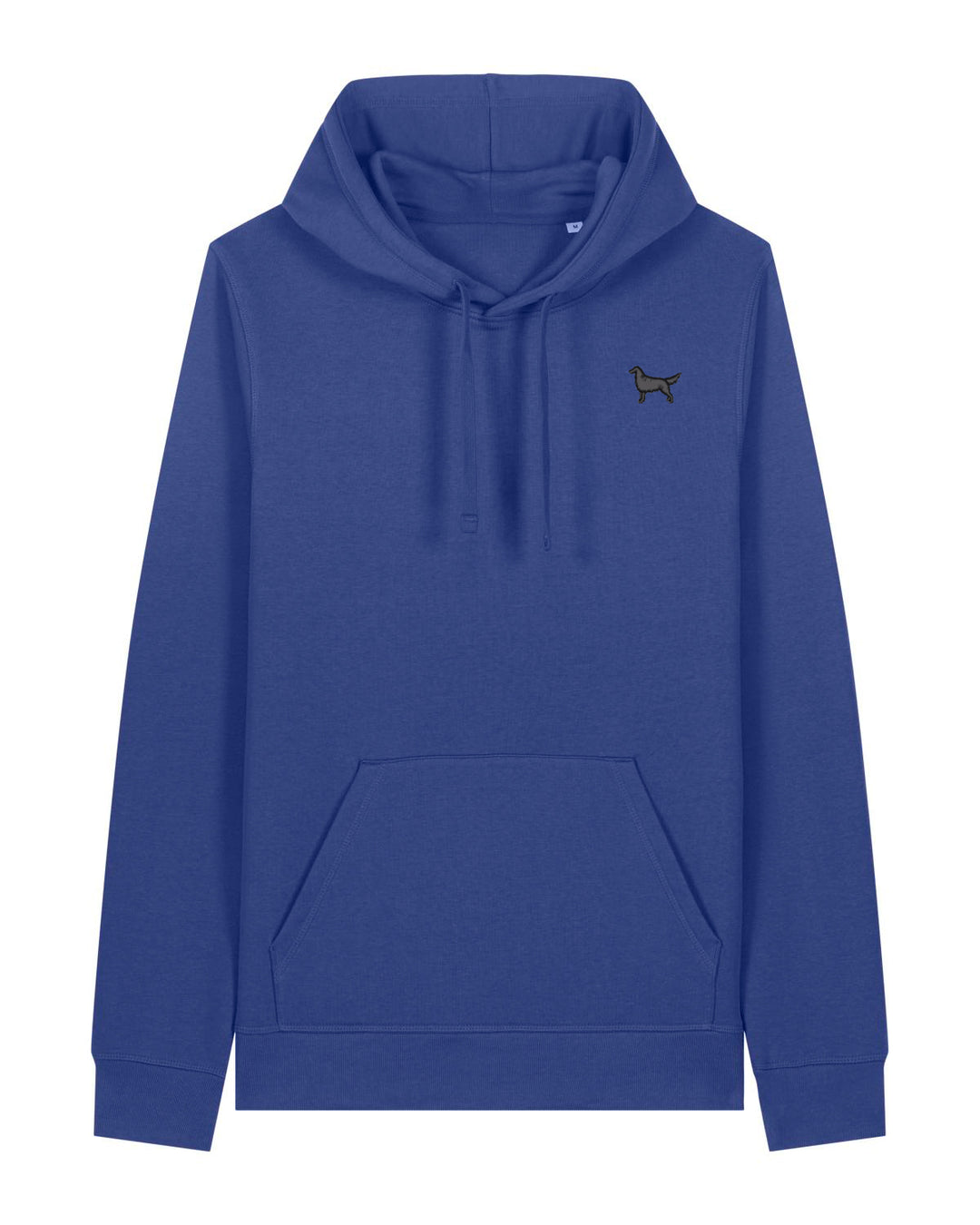 Hoodie Damen Organic Flat Coated Retriever schwarz