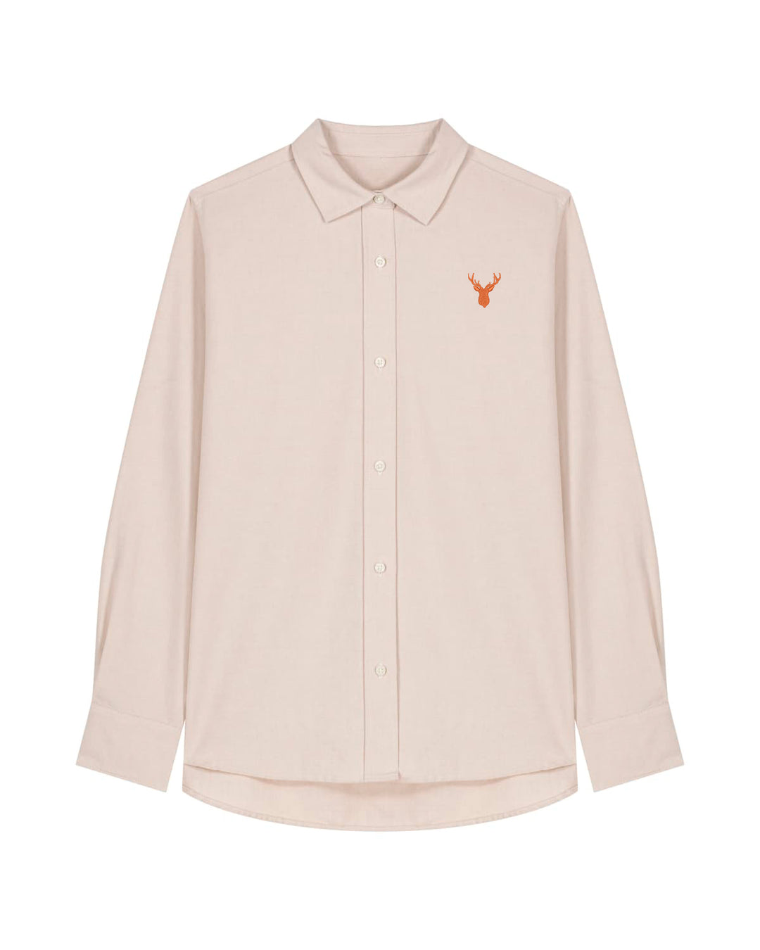 Oxford Bluse Damen - Geweih orange