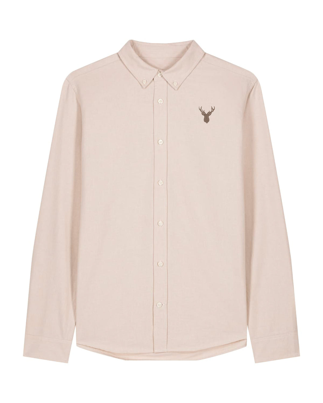 Oxford Hemd Herren - Geweih braun