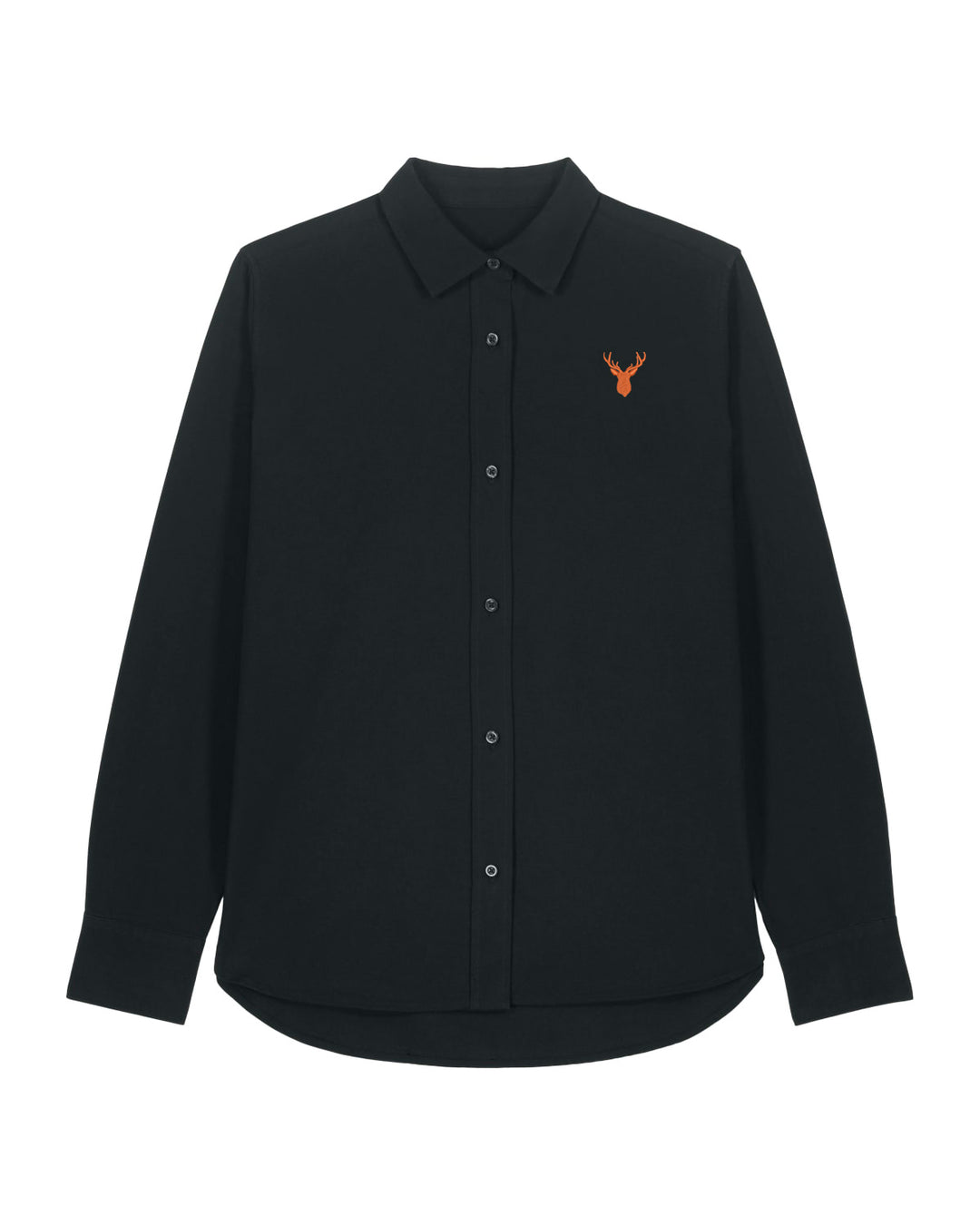 Oxford Bluse Damen - Geweih orange