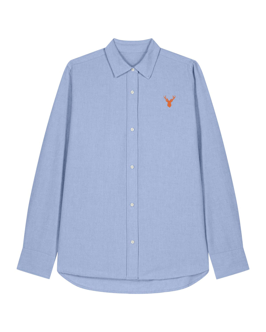 Oxford Bluse Damen - Geweih orange