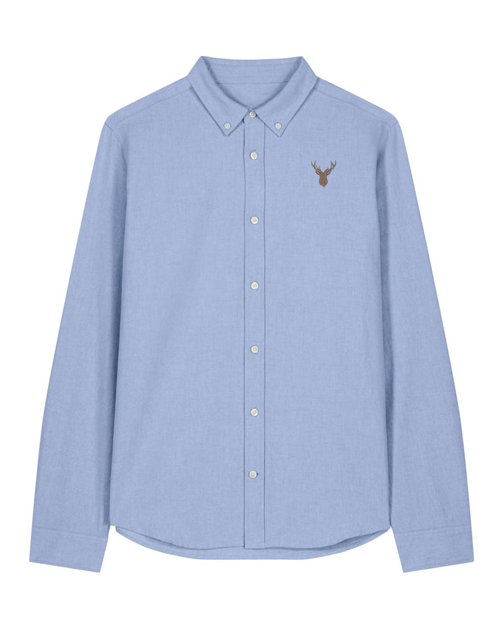 Oxford Hemd Herren - Geweih braun