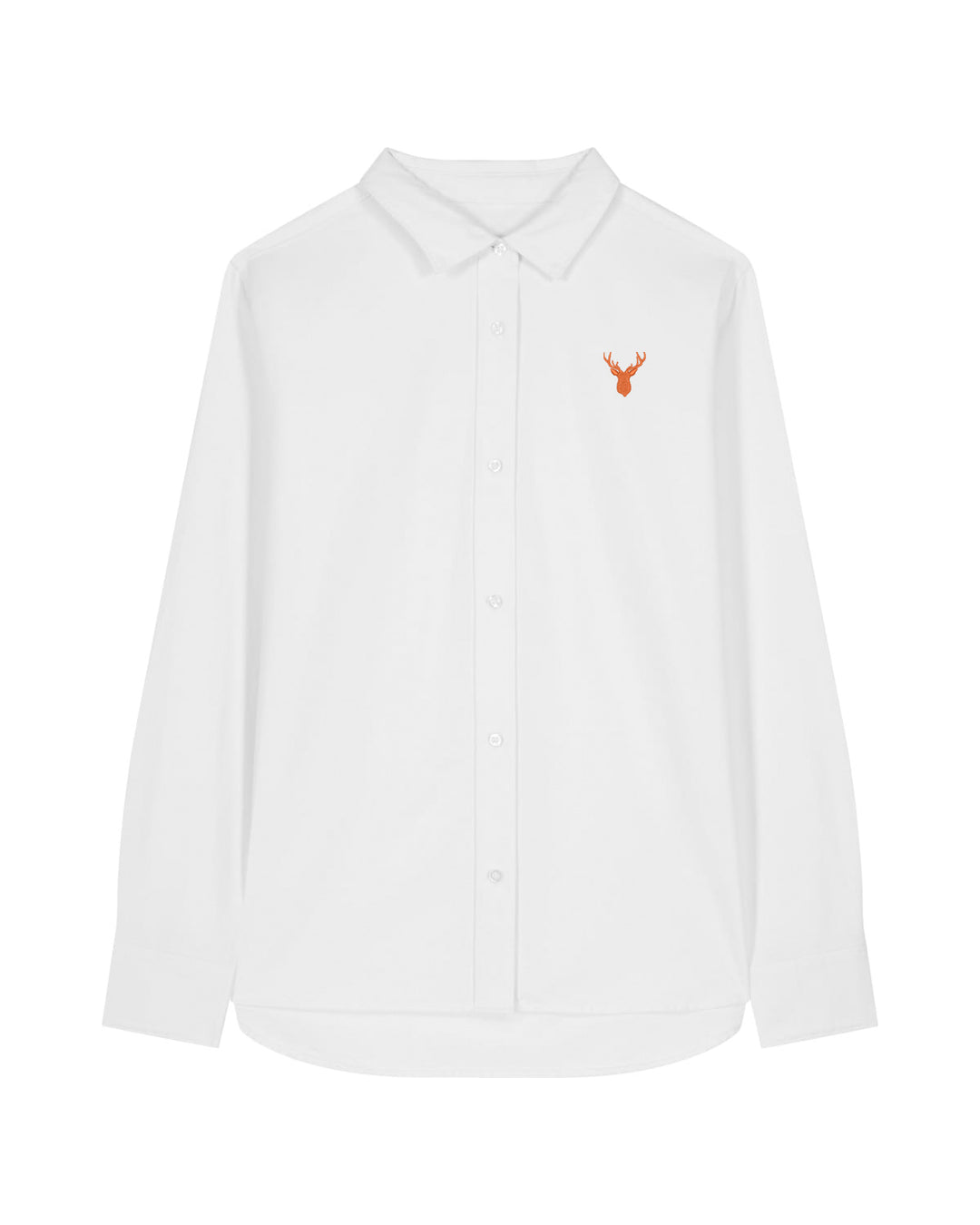 Oxford Bluse Damen - Geweih orange