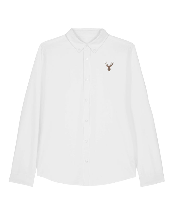 Oxford Hemd Herren - Geweih braun