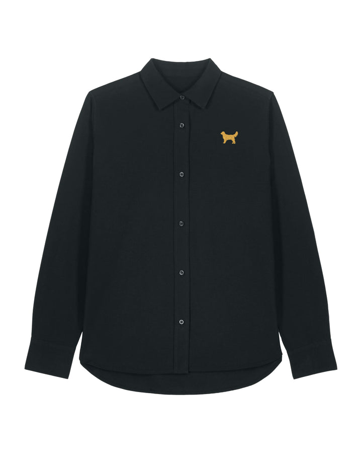 Oxford Bluse Damen - Golden Retriever gold