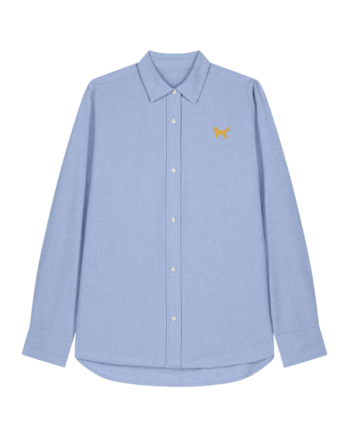 Oxford Bluse Damen - Golden Retriever gold