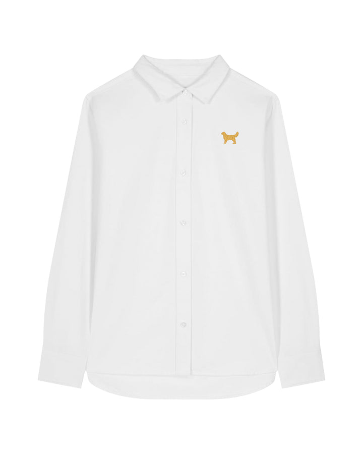 Oxford Bluse Damen - Golden Retriever gold