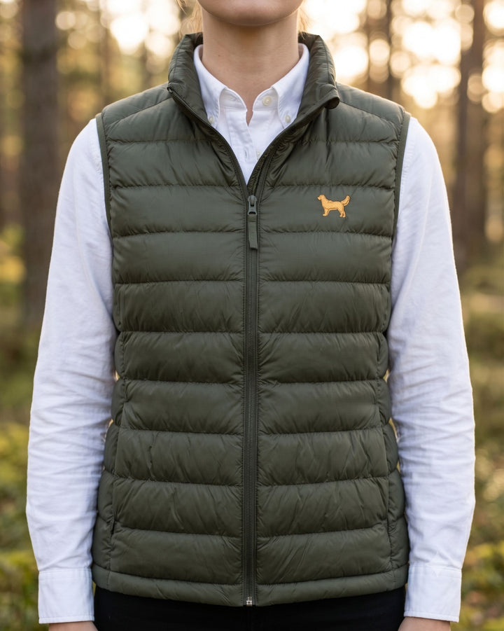 Daunenweste Damen - Golden gold