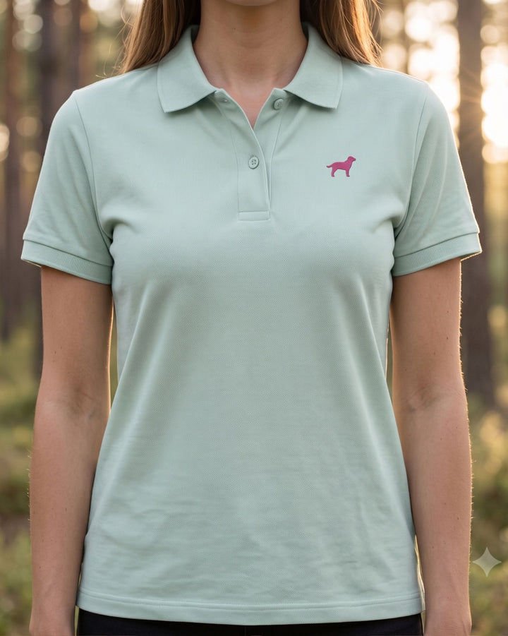 Polo Shirt Damen Organic Labrador pink