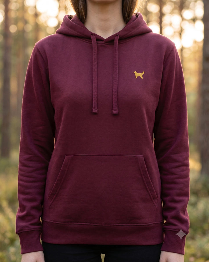 Hoodie Damen Organic Golden Retriever gold