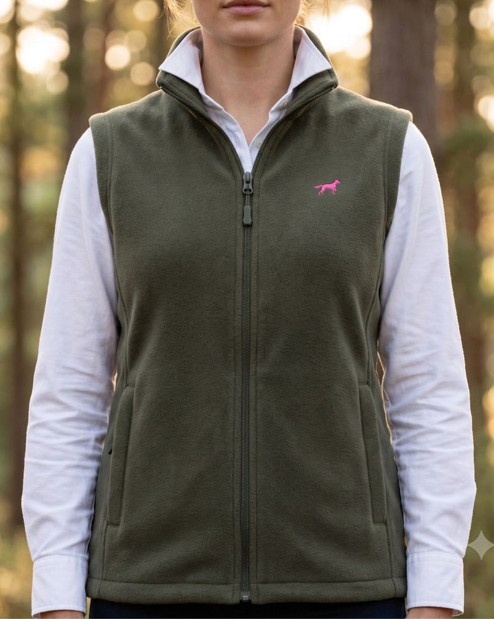 Fleeceweste Organic - Münsterländer pink