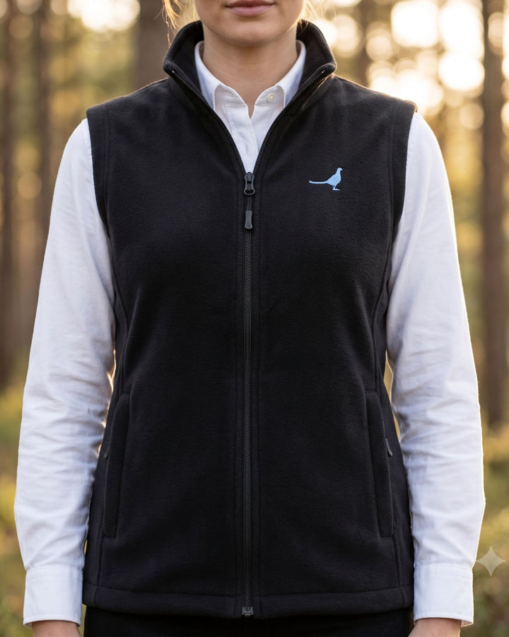 Fleeceweste Organic - Fasan blau