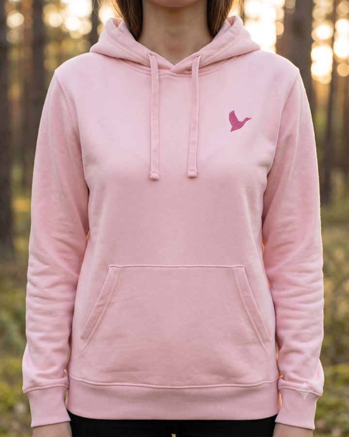 Hoodie Damen Organic Ente pink