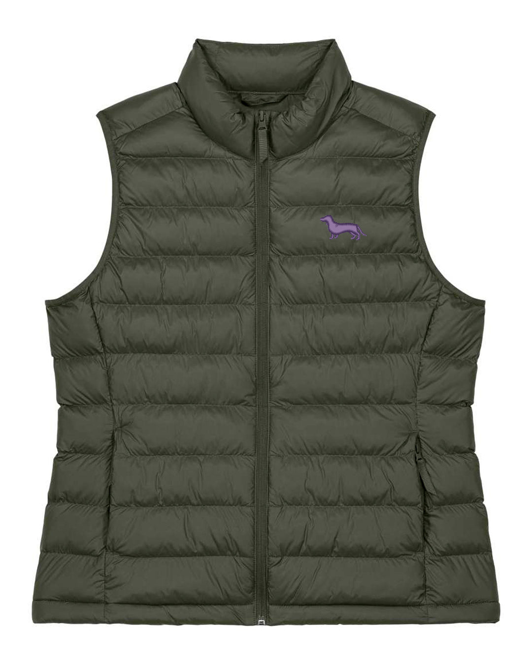 Daunenweste Damen - Dackel lila